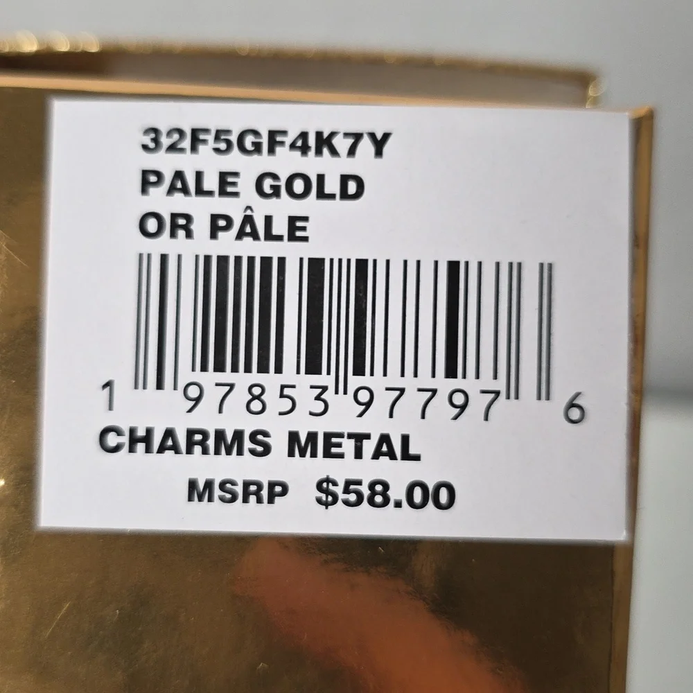 NEW Michael Kors Gold MK Pop Charm